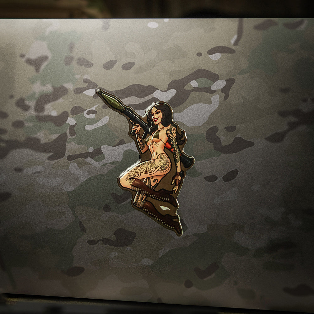 Sticker Tactical girl #9 RPG Skandinavik