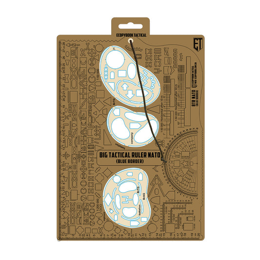 Ecopybook Big Tactical Ruler NATO Blue