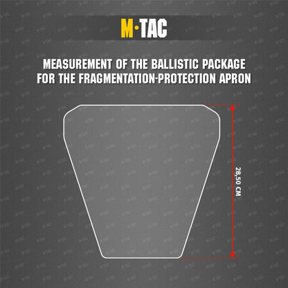 Anti-Fragmentation Apron for ballistic panel inserts Laser Cut