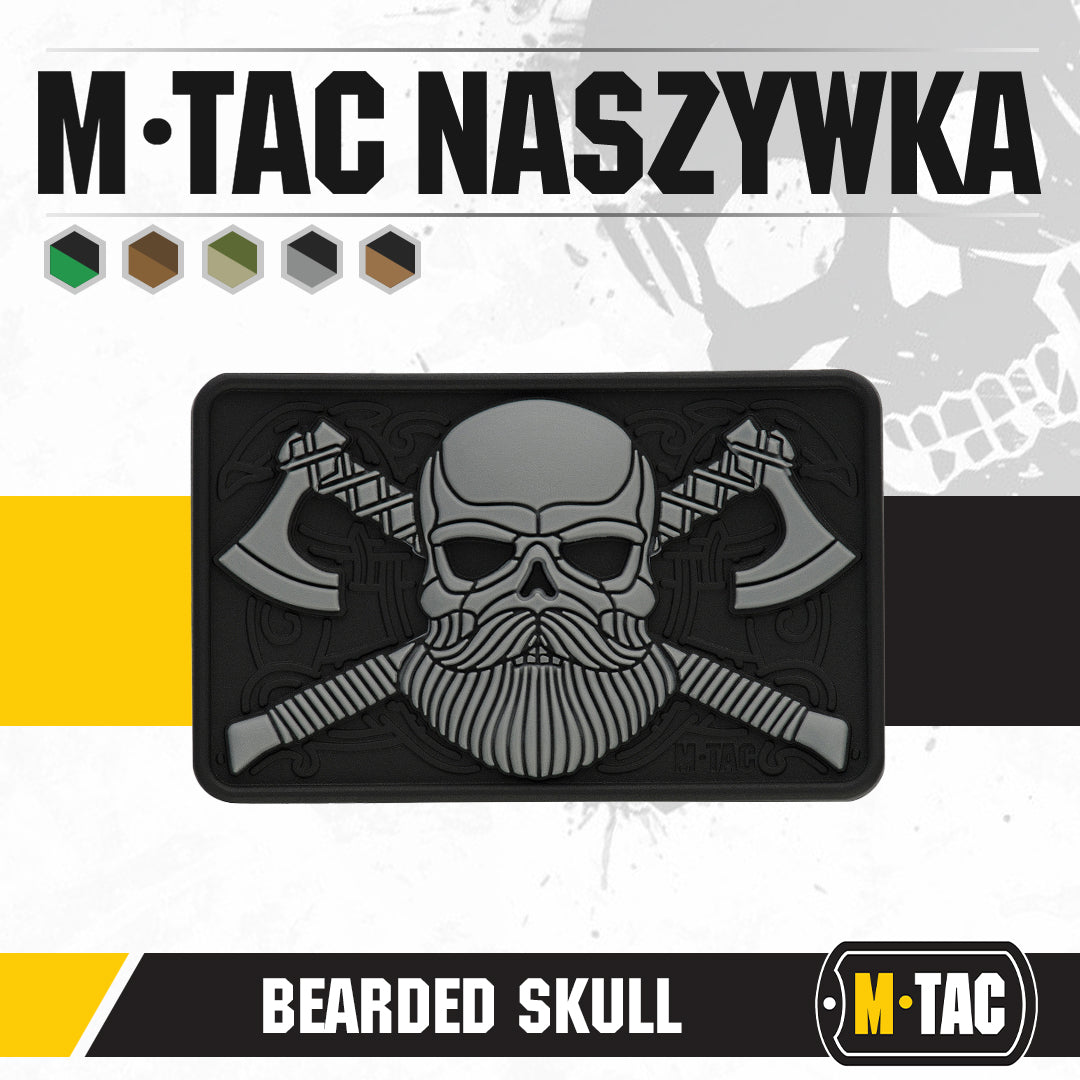 Bearded skull 3d pvc