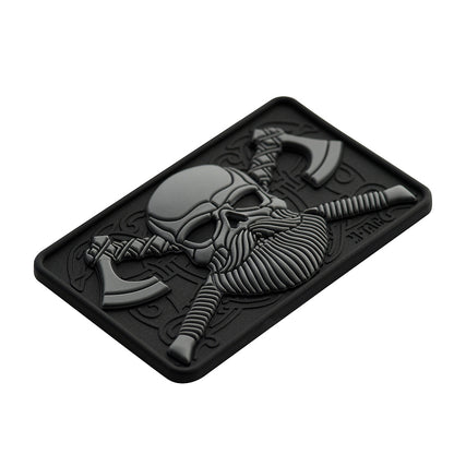 Bearded skull 3d pvc