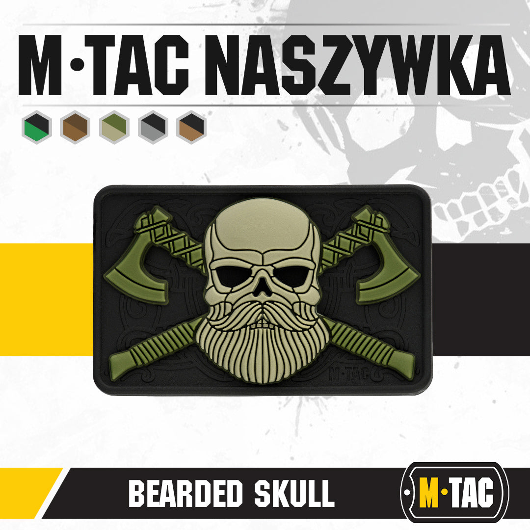 Bearded skull 3d pvc