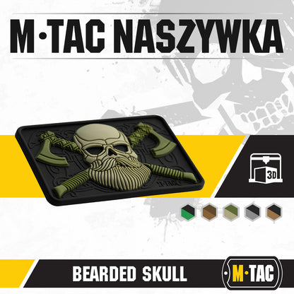 Bearded skull 3d pvc