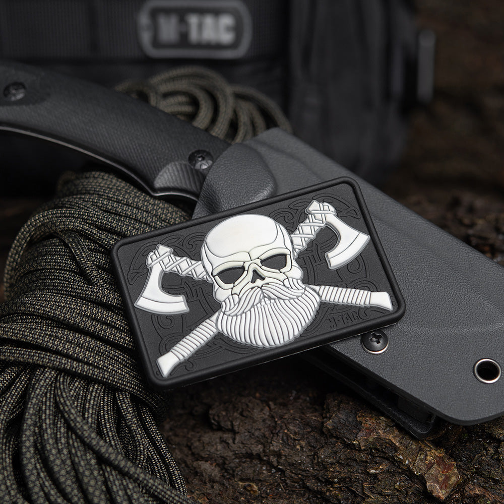 Bearded skull 3d pvc