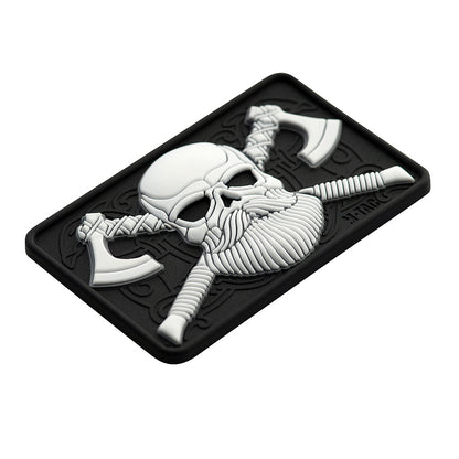 Bearded skull 3d pvc