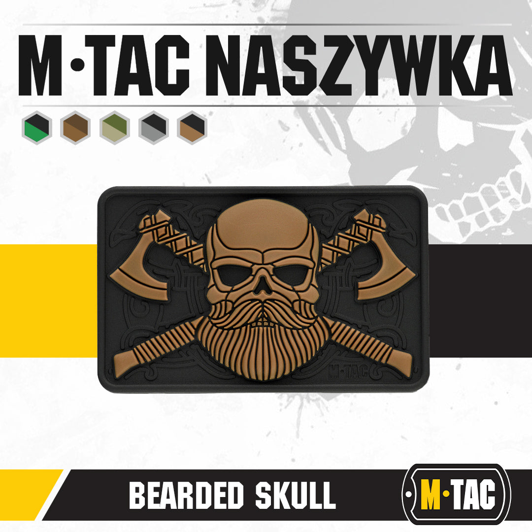 Bearded skull 3d pvc