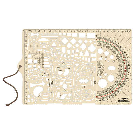 Ecopybook big Tactical ruler Protractor NATO