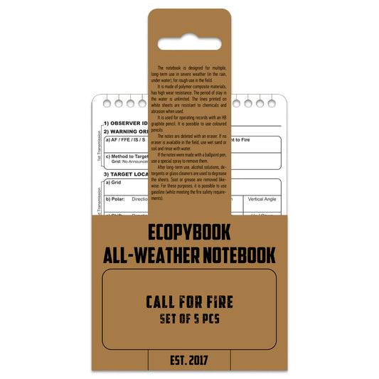Ecopybook Tactical request for fire support (5 pcs.)