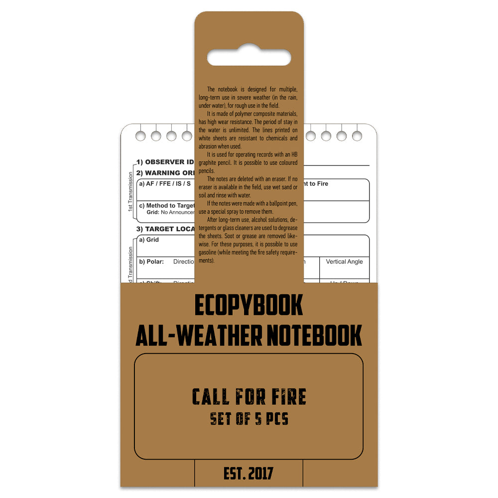 Ecopybook Tactical request for fire support (5 pcs.)