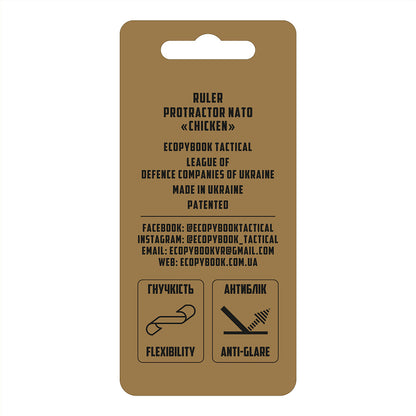 M-Tac Ecopybook Tactical Ruler Protractor NATO "Chicken"