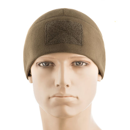 Fleece Tactical Watch Cap Beanie With Patch Panel (270g/m2)