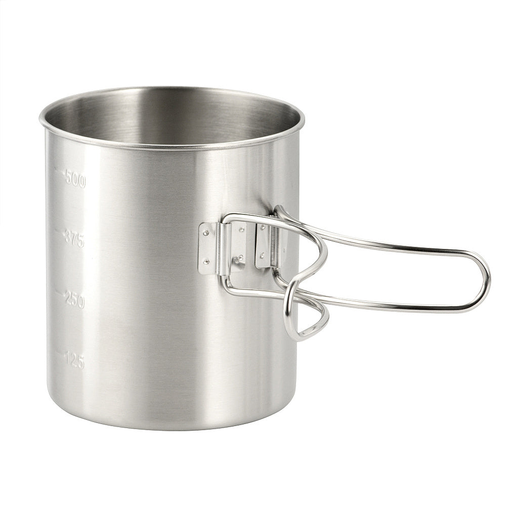 Folding handle mug