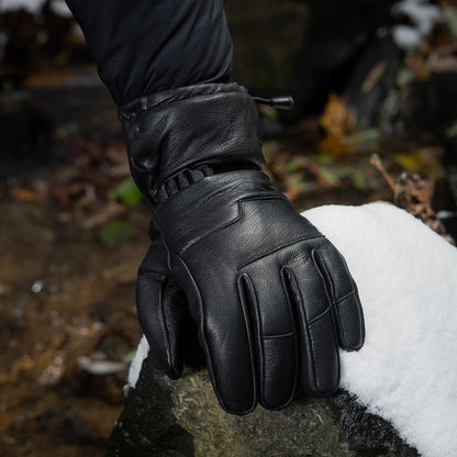 Gloves winter leather