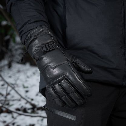 Gloves winter leather