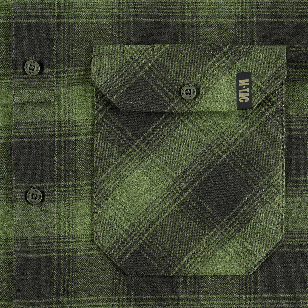 M-Tac Lumberjack Cotton Shirt Olive/Black L/R
