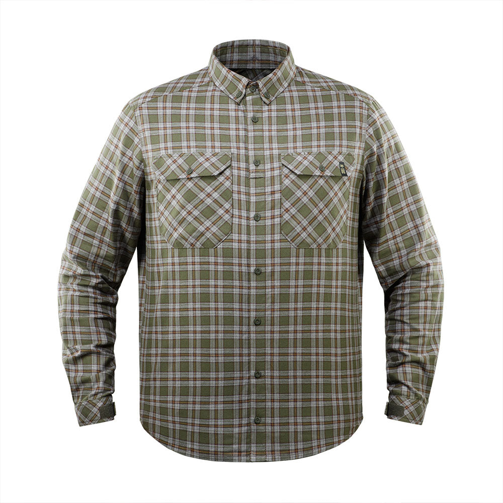 M-Tac Lumberjack Cotton Shirt Olive/Grey 2XL/R