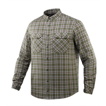 M-Tac Lumberjack Cotton Shirt Olive/Grey 2XL/R