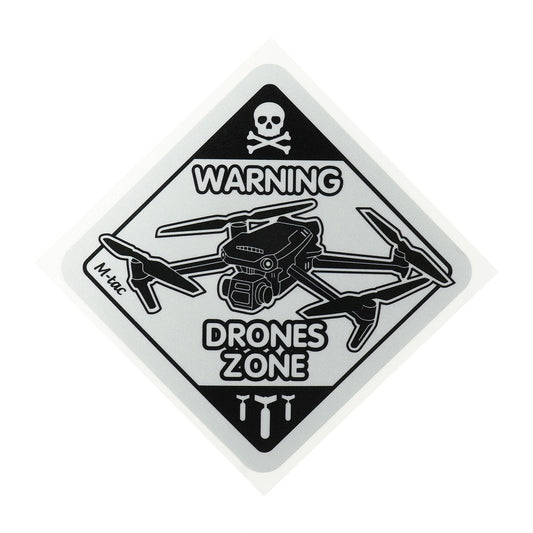 Sticker Drone Zone Reflective Small