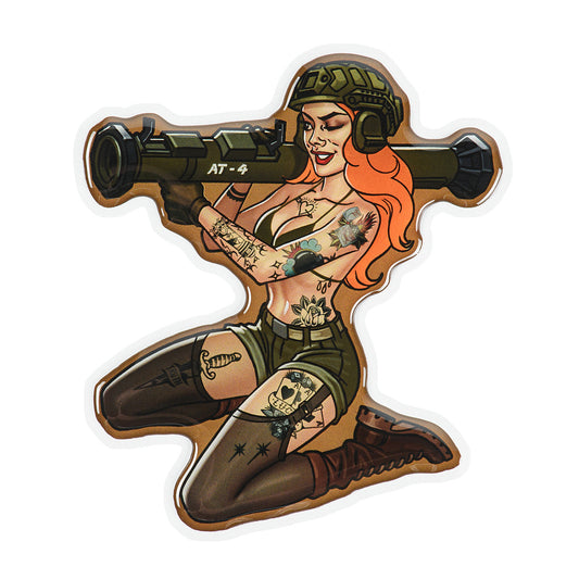 Sticker Tactical girl #10 AT4 Tattoo
