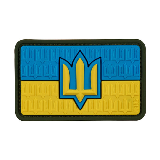 Patch the flag of Ukraine with the trident of the Armed Forces of Ukraine PVC