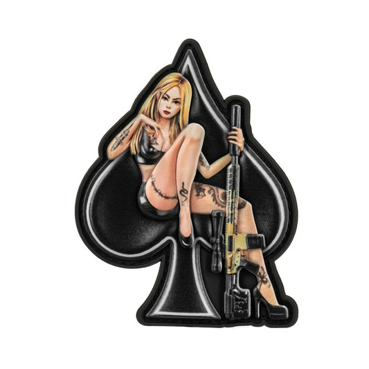Patch Lady of Spades PVC