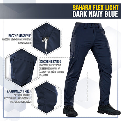 M-Tac pants Sahara Flex Light Dark Navy Blue 32/36