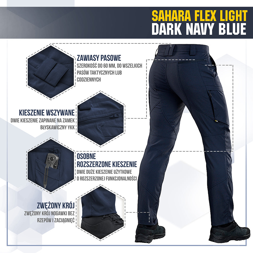 M-Tac pants Sahara Flex Light Dark Navy Blue 36/36