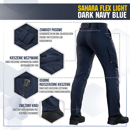 M-Tac pants Sahara Flex Light Dark Navy Blue 30/36