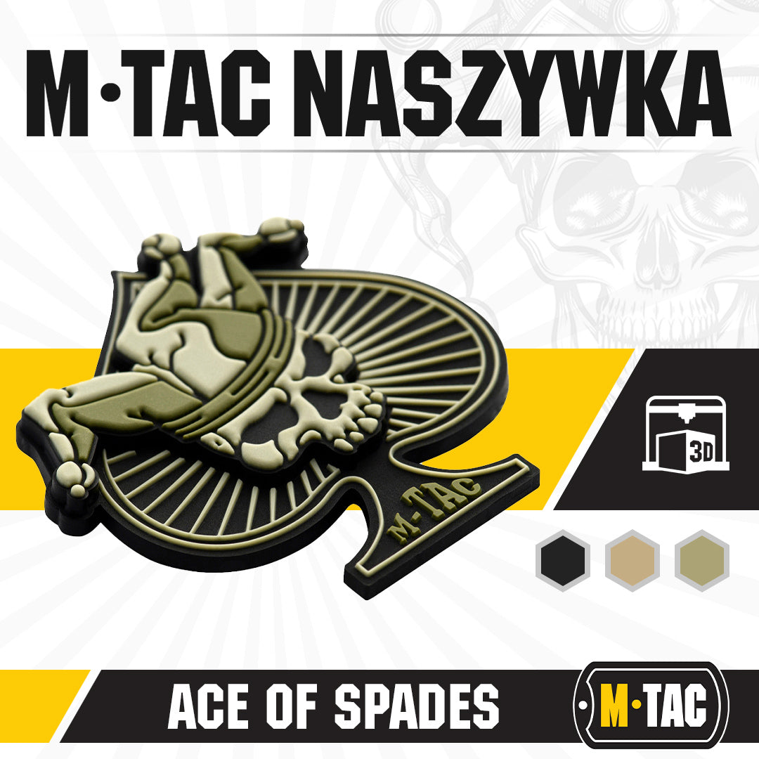 Patch Ace of Spades 3D PVC