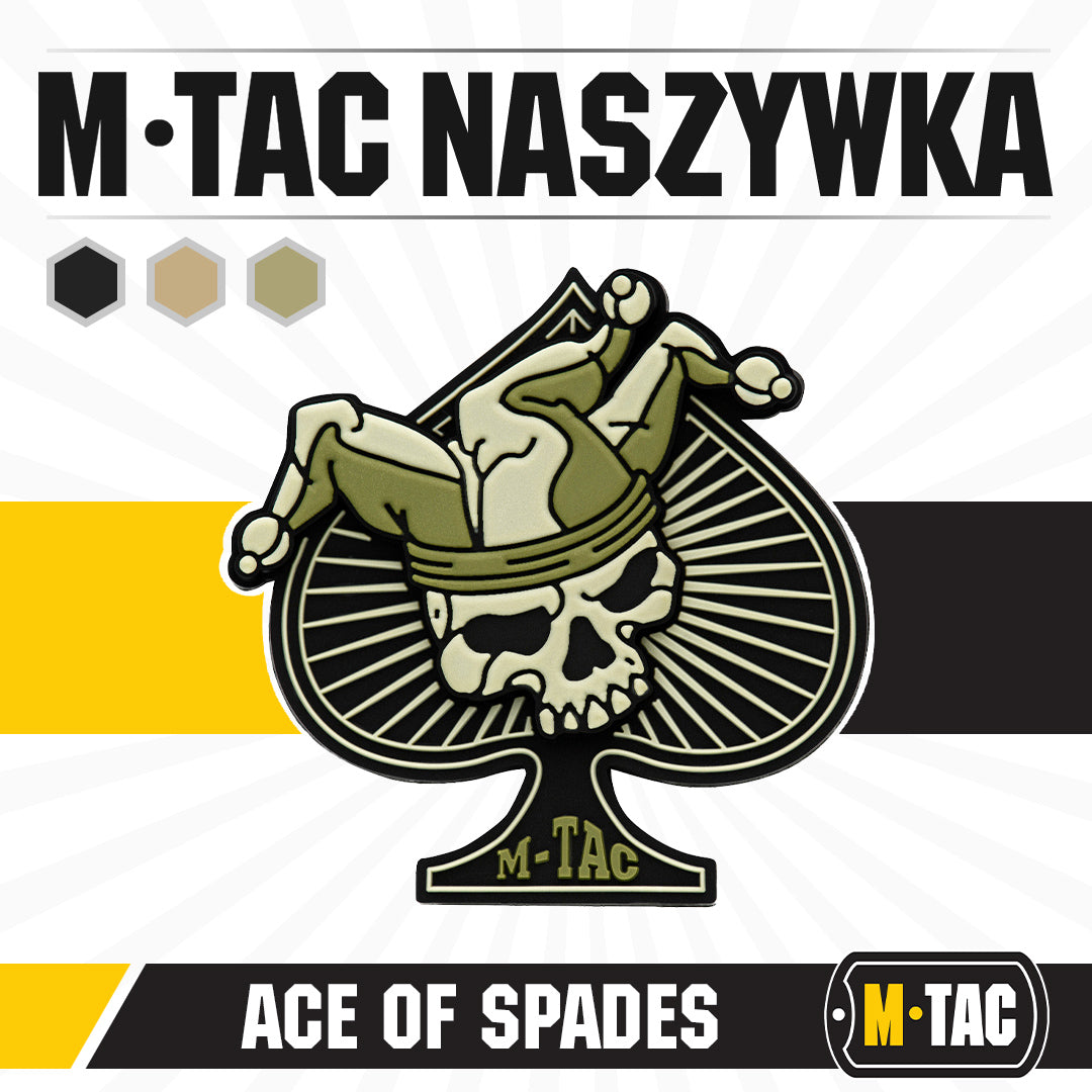 Patch Ace of Spades 3D PVC