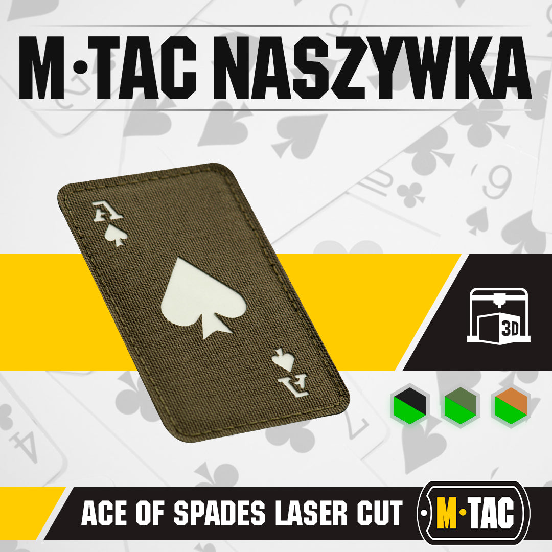 Patch Ace of Spades Laser Cut