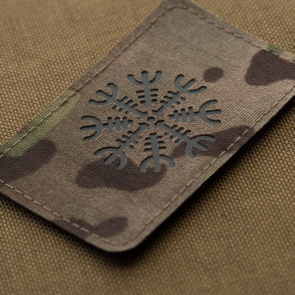 Patch Helmet of Horror horizontal Laser Cut