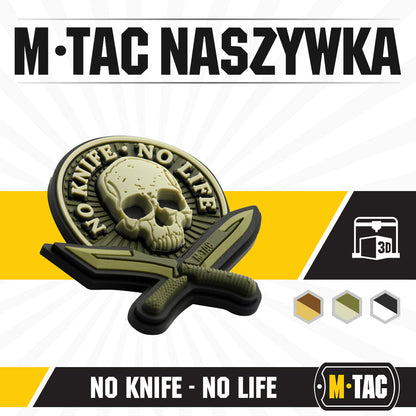 Patch No Knife - No Life 3D PVC