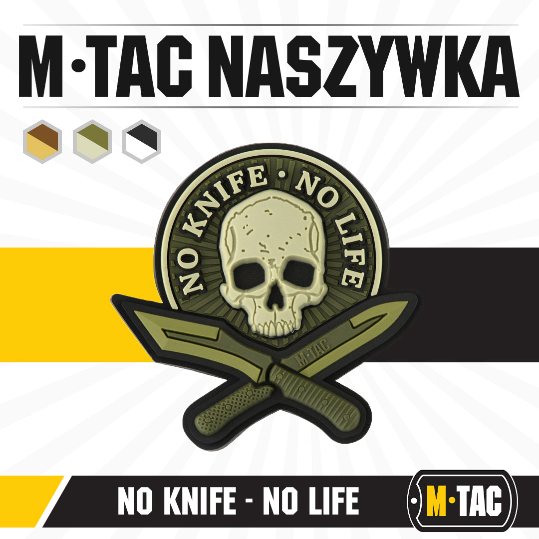 Patch No Knife - No Life 3D PVC