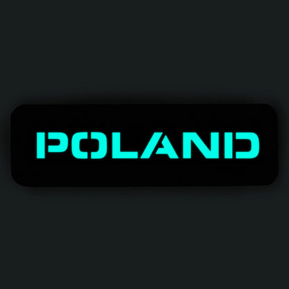 Patch Poland 25x80 Laser Cut
