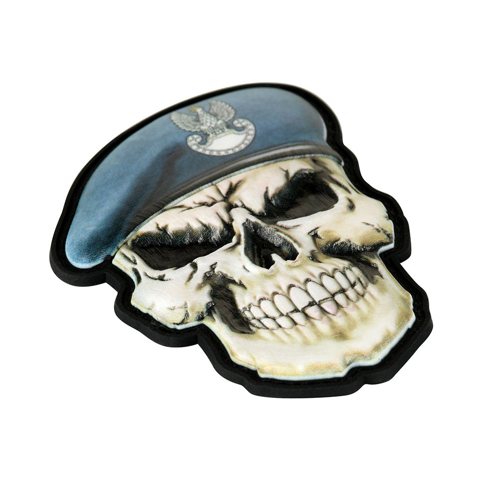 Patch skull in beret Poland (Coastal Defence)