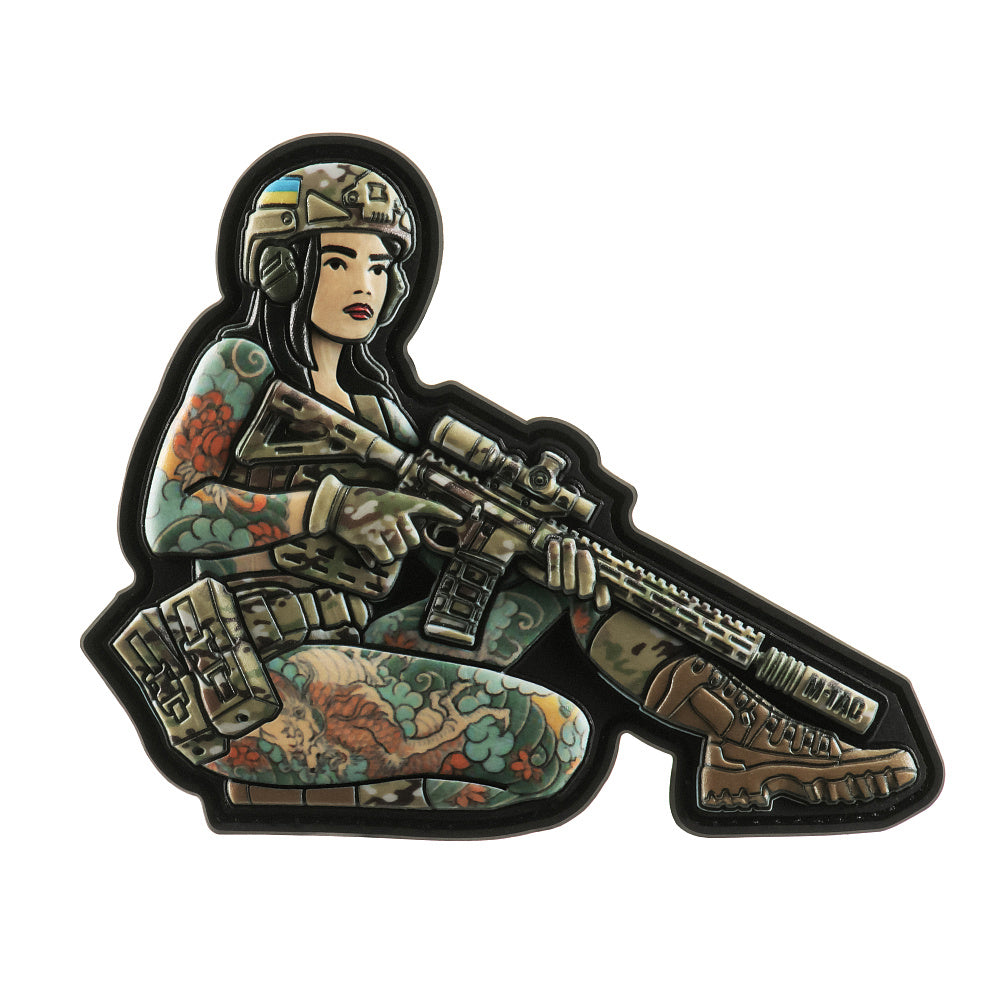 patch Tactical girl #2 Yakuza brunet PVC