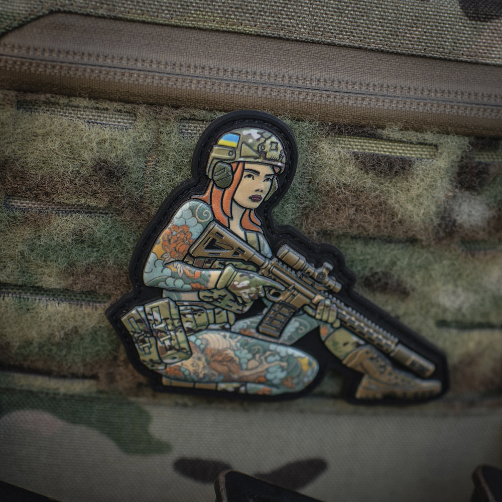 Patch Tactical girl #2 Yakuza brunet PVC