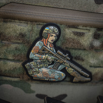 Patch Tactical girl #2 Yakuza brunet PVC