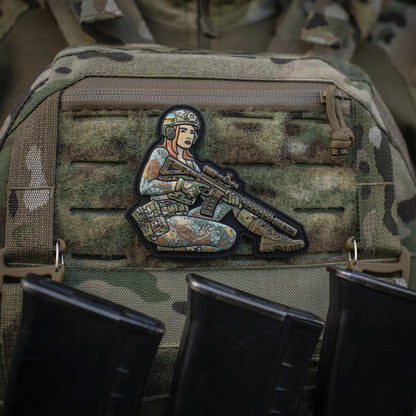 Patch Tactical girl #2 Yakuza brunet PVC