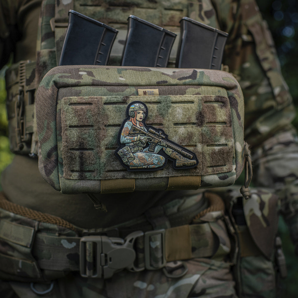 Patch Tactical girl #2 Yakuza brunet PVC