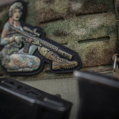 Patch Tactical girl #2 Yakuza brunet PVC
