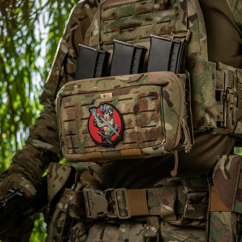 Patch Tactical girl #3 Watterfall Turquoise PVC