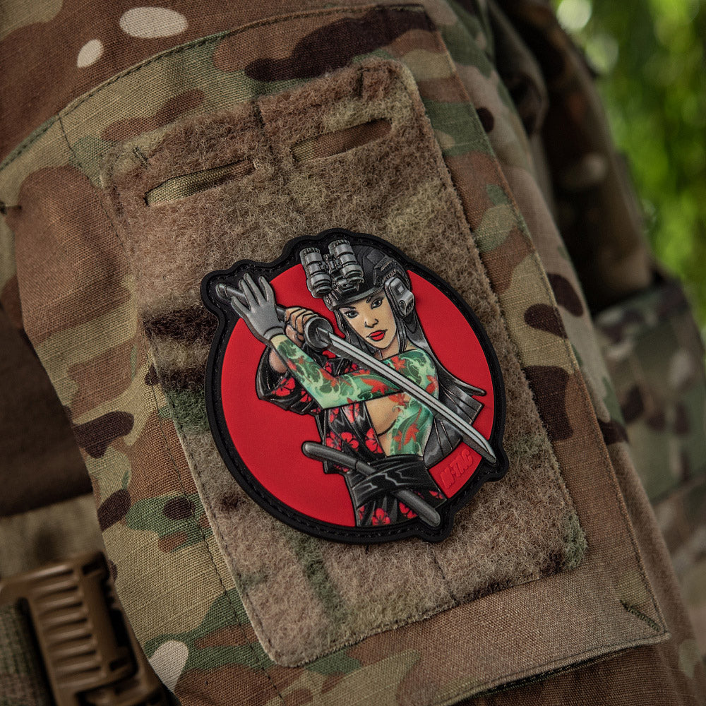 Patch Tactical girl #3 Watterfall Turquoise PVC