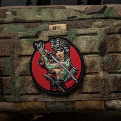 Patch Tactical girl #3 Watterfall Turquoise PVC