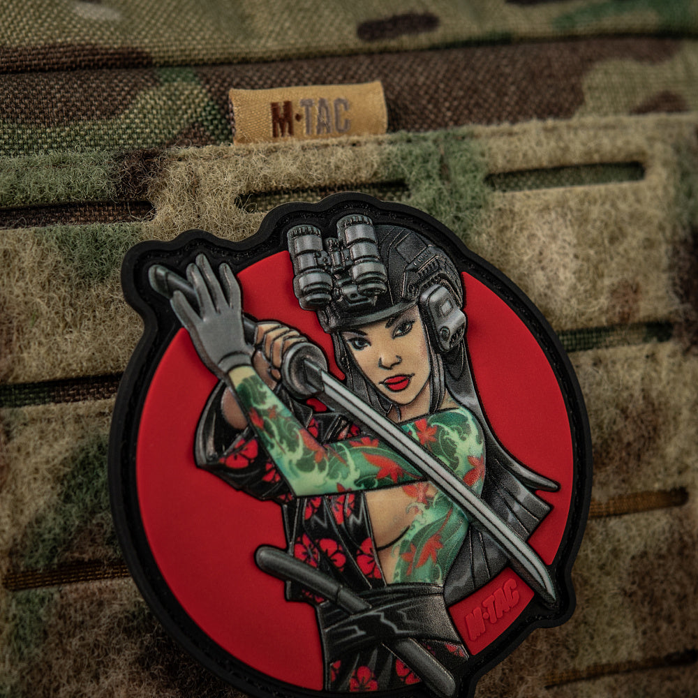 Patch Tactical girl #3 Watterfall Turquoise PVC