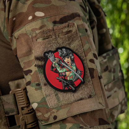 Patch Tactical girl #3 Watterfall Turquoise PVC