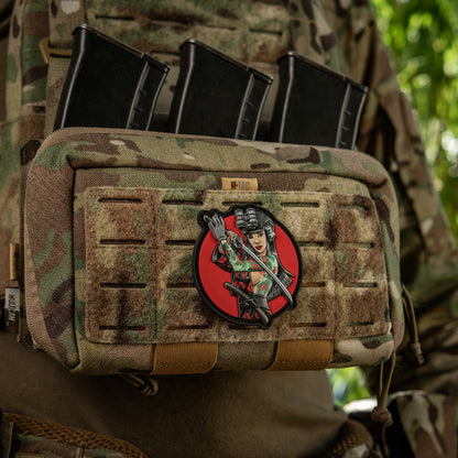 Patch Tactical girl #3 Watterfall Turquoise PVC