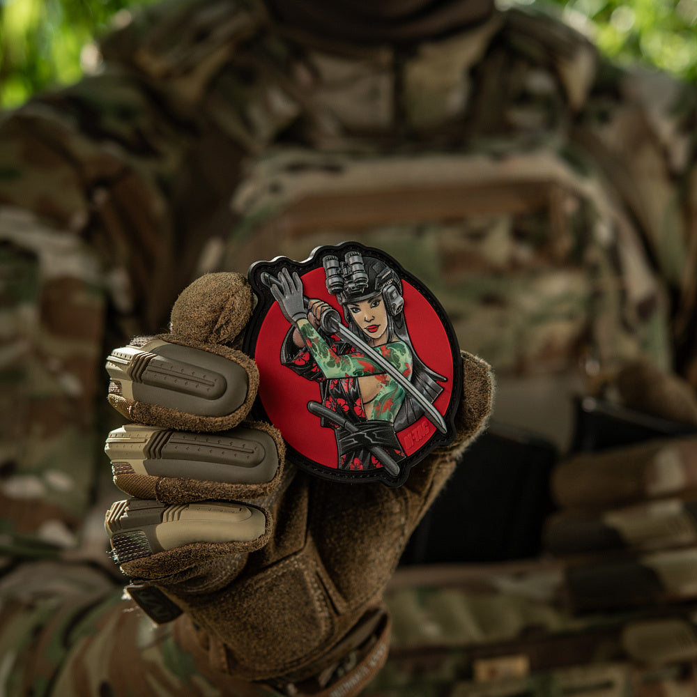 Patch Tactical girl #3 Watterfall Turquoise PVC