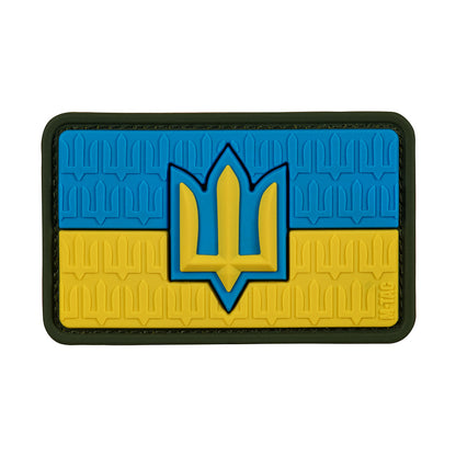 Patch the flag of Ukraine with the trident of the Armed Forces of Ukraine PVC